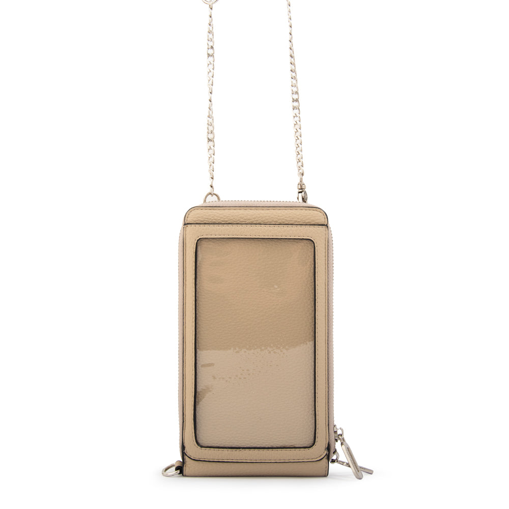 BANDOLERA PORTA CELULAR ROCY BEIGE