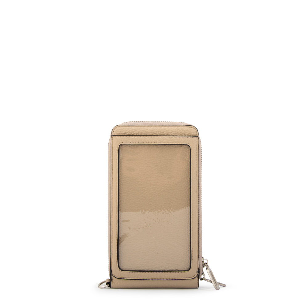 BANDOLERA PORTA CELULAR ROCY BEIGE