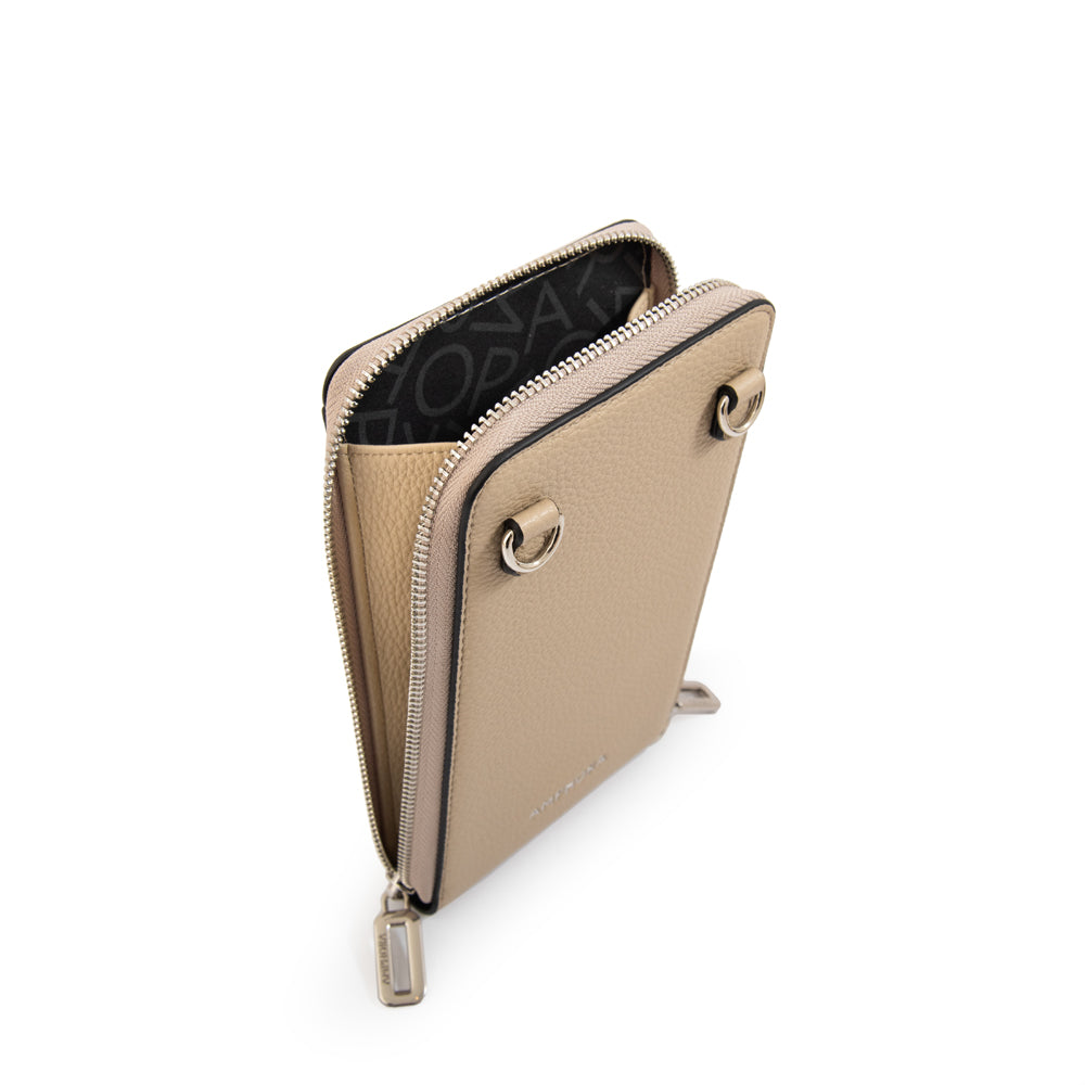 BANDOLERA PORTA CELULAR ROCY BEIGE