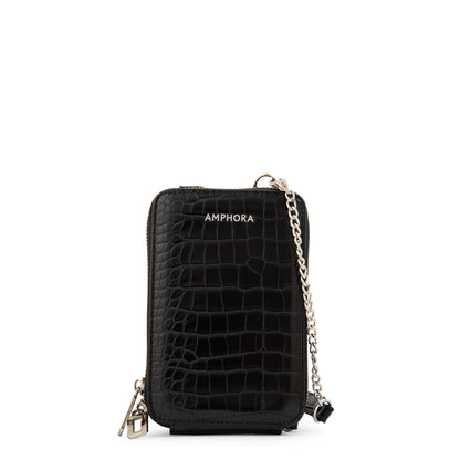 BANDOLERA PORTA CELULAR BOGA NEGRO