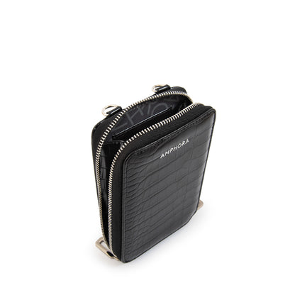BANDOLERA PORTA CELULAR BOGA NEGRO