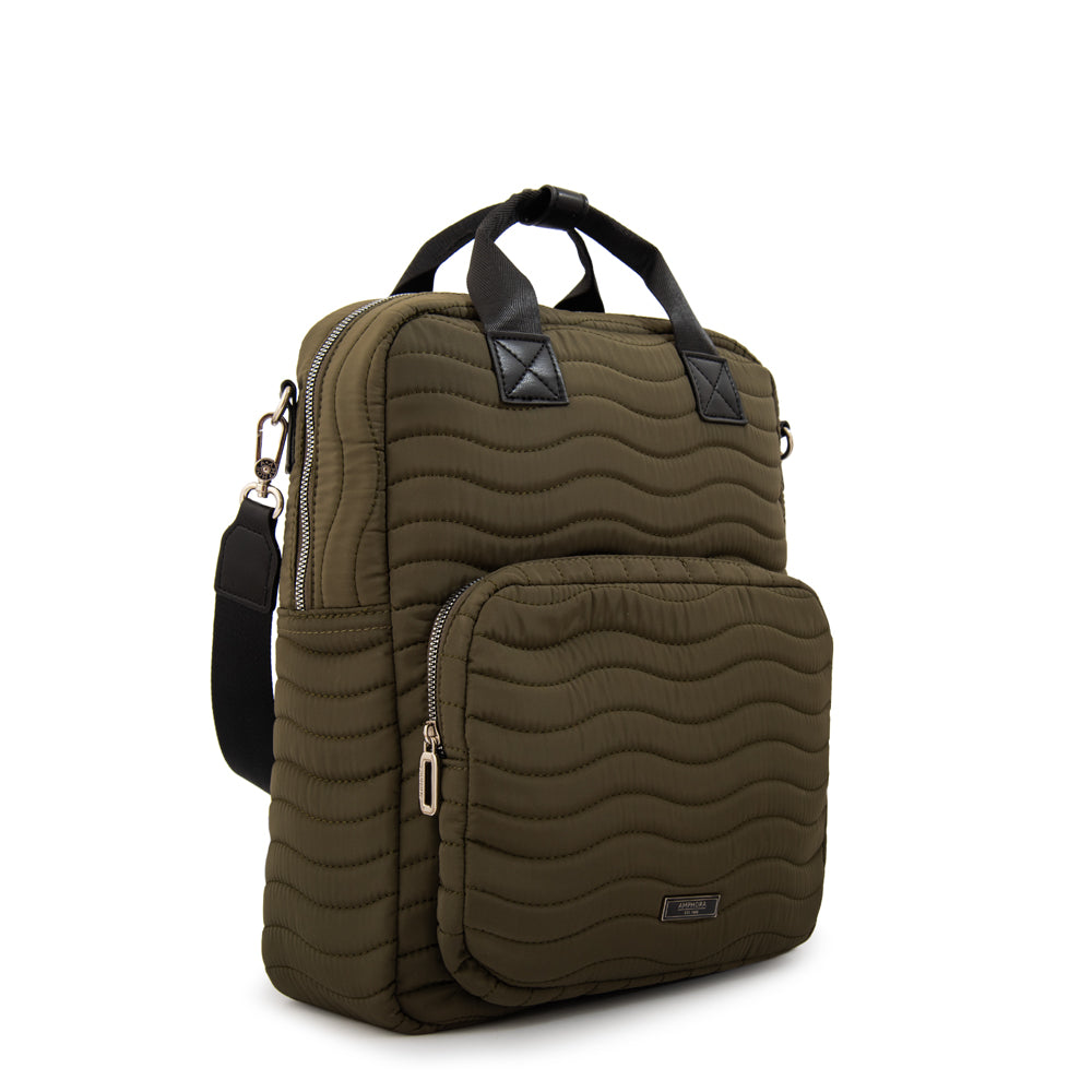 MOCHILA EVELYN PORTA 13" NOTEBOOK VERDE