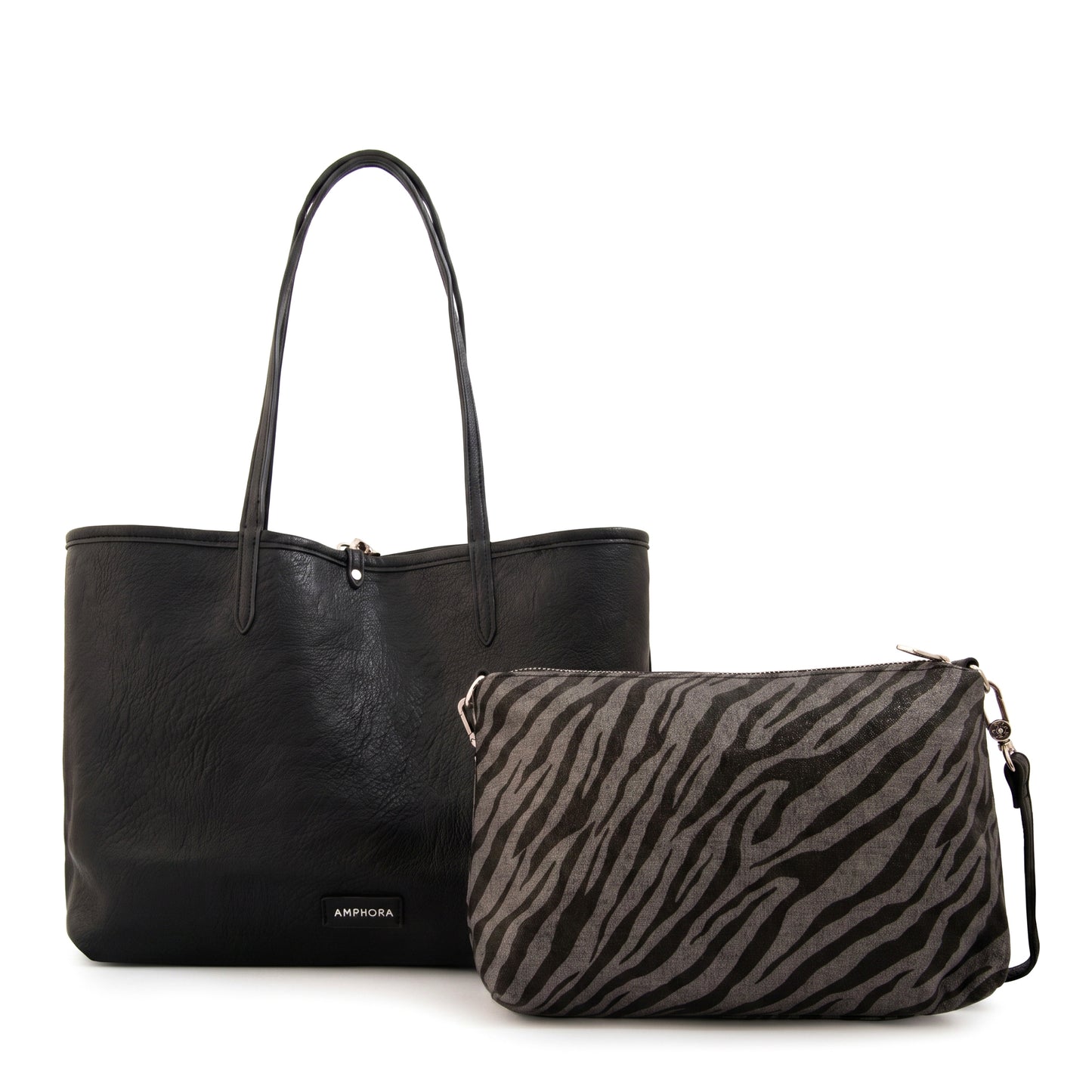 CARTERA REVERSIBLE MOIRA GRIS