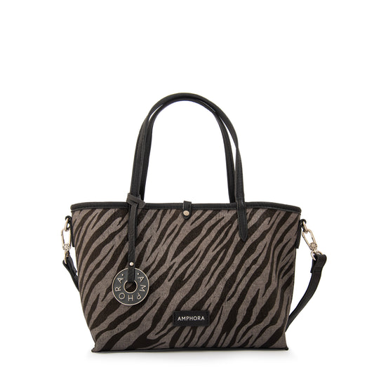 CARTERA REVERSIBLE MOIRA GRIS