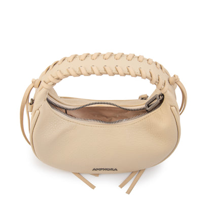 CARTERA CORTE OVAL MUSA BLANCO