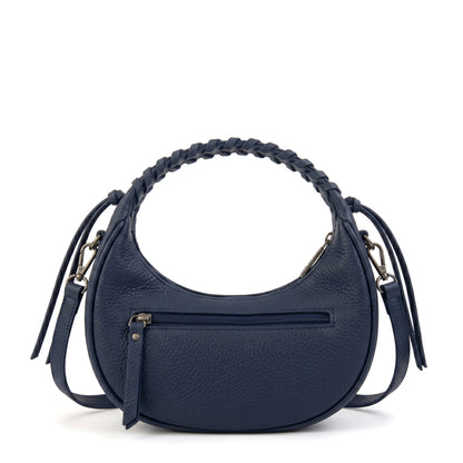 CARTERA CORTE OVAL MUSA AZUL