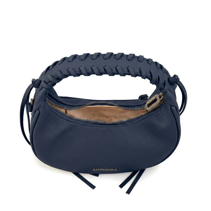 CARTERA CORTE OVAL MUSA AZUL
