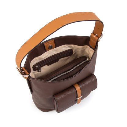 CARTERA CORTE RECTO NAVILA MARRÓN