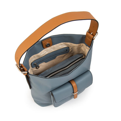 CARTERA CORTE RECTO NAVILA AZUL