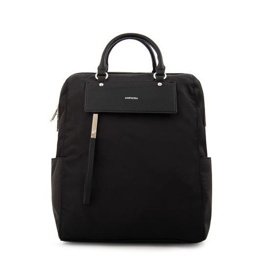 MOCHILA PORTA NOTEBOOK 12" LILIAN NEGRO LISO