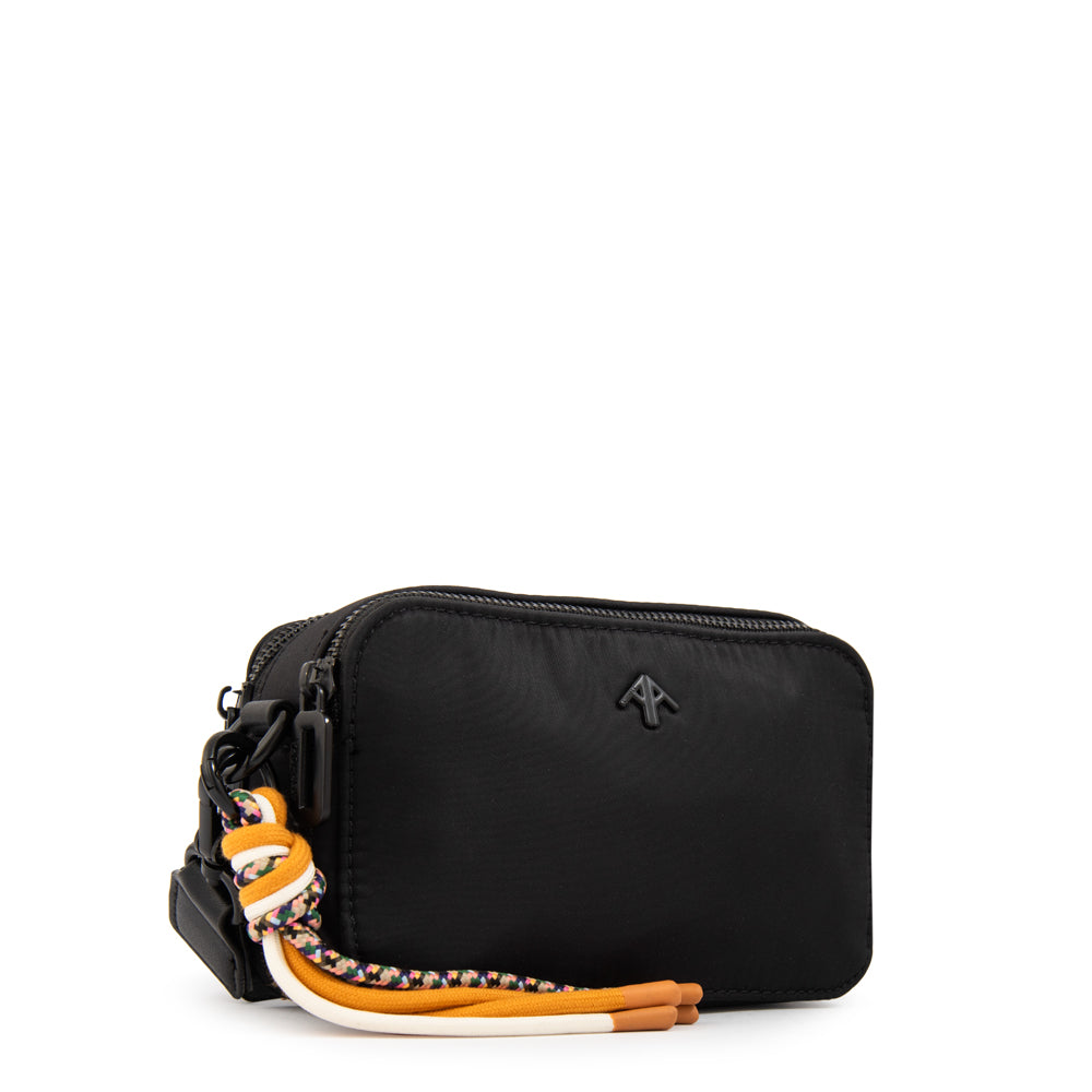 BANDOLERA TINA NEGRO LISO