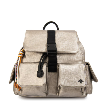 MOCHILA TINA PLATEADO
