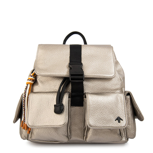 MOCHILA TINA PLATEADO