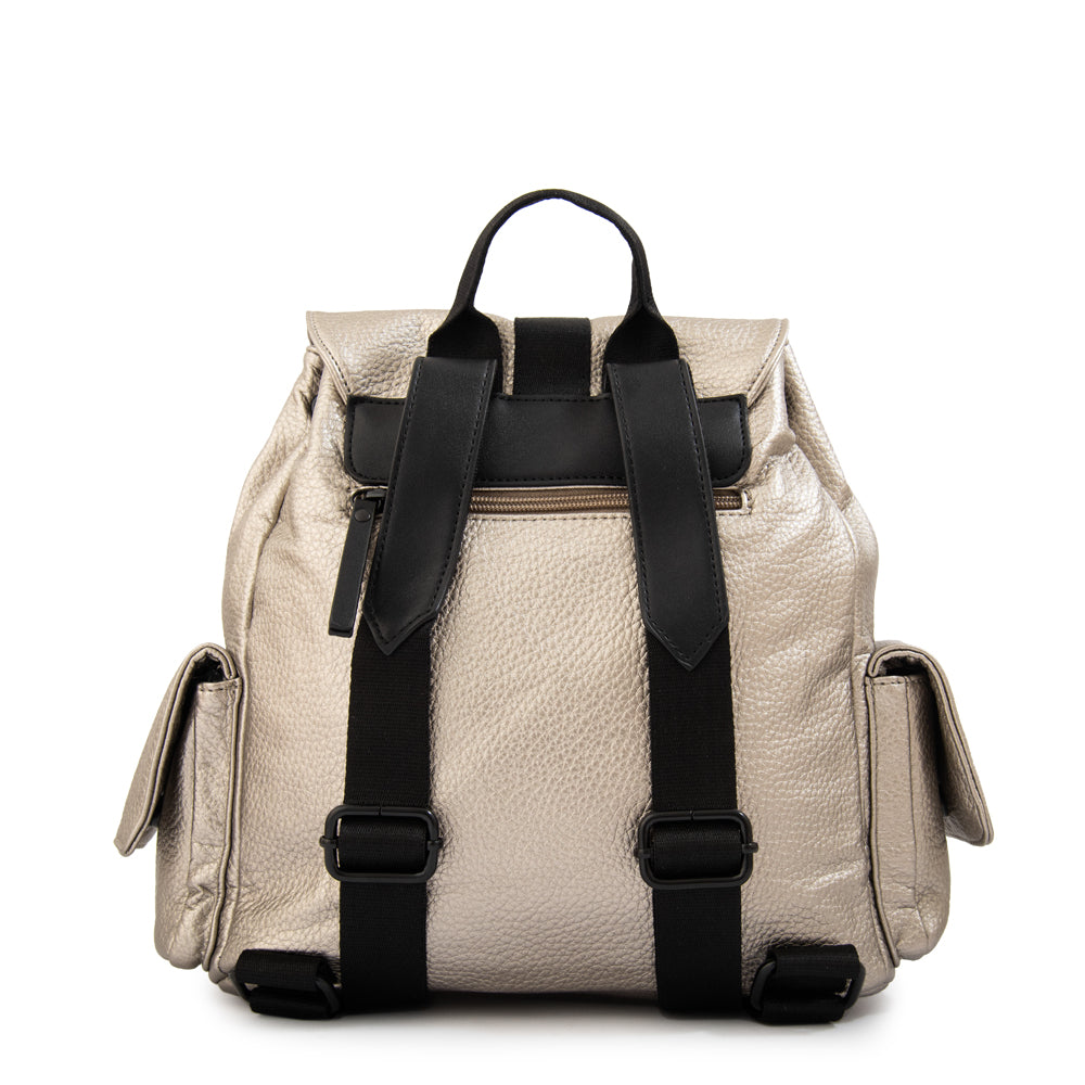 MOCHILA TINA PLATEADO