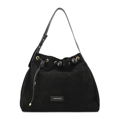 CARTERA CORTE RECTO CIFER NEGRO EFECTO GAMUZA