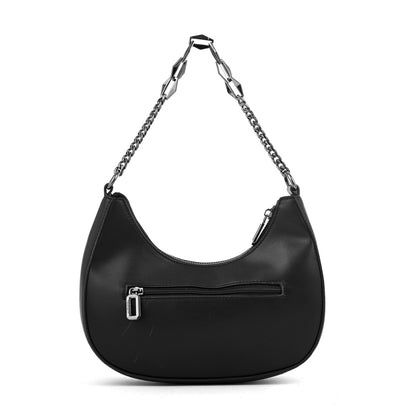 CARTERA CORTE OVAL VANITY NEGRO