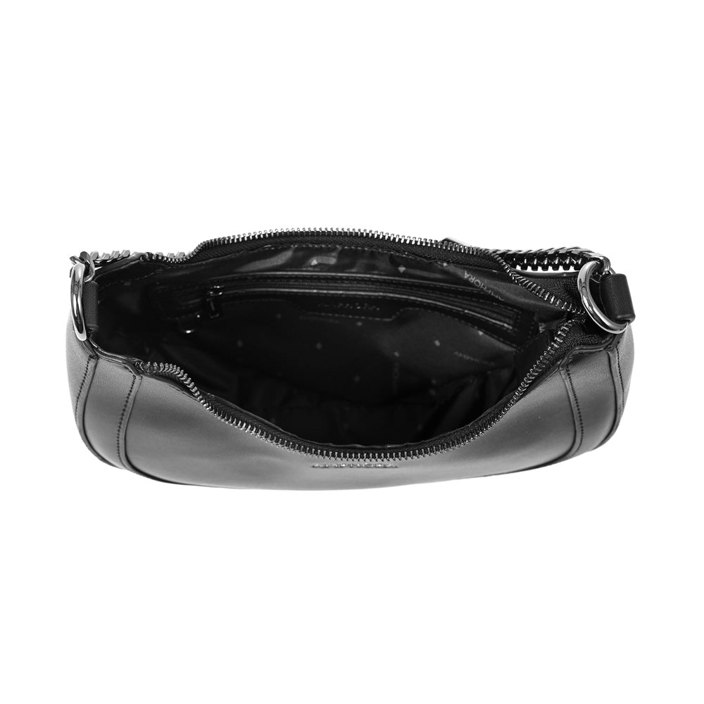 CARTERA CORTE OVAL VANITY NEGRO