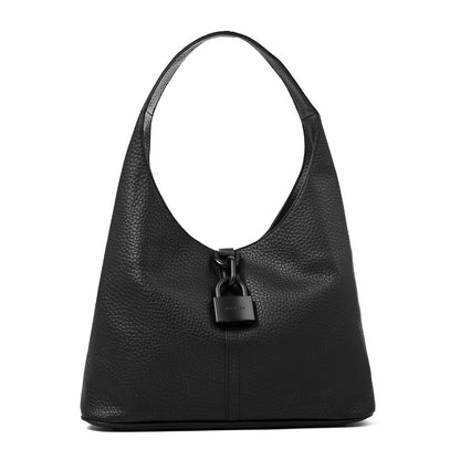 CARTERA CORTE OVAL CORIA NEGRO