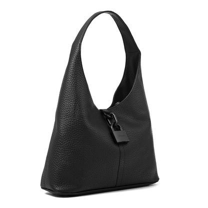 CARTERA CORTE OVAL CORIA NEGRO