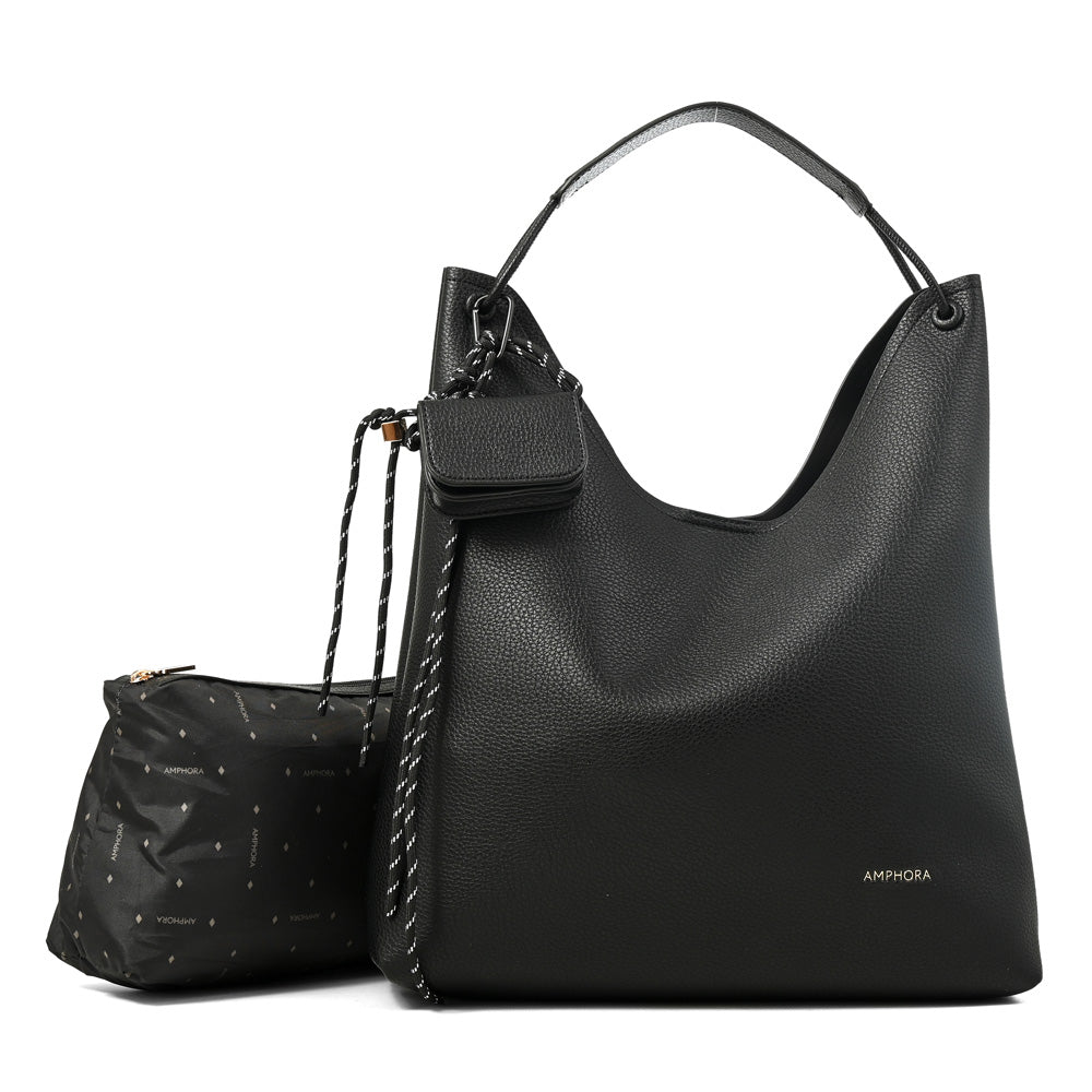 CARTERA CORTE RECTO MAIDA NEGRO