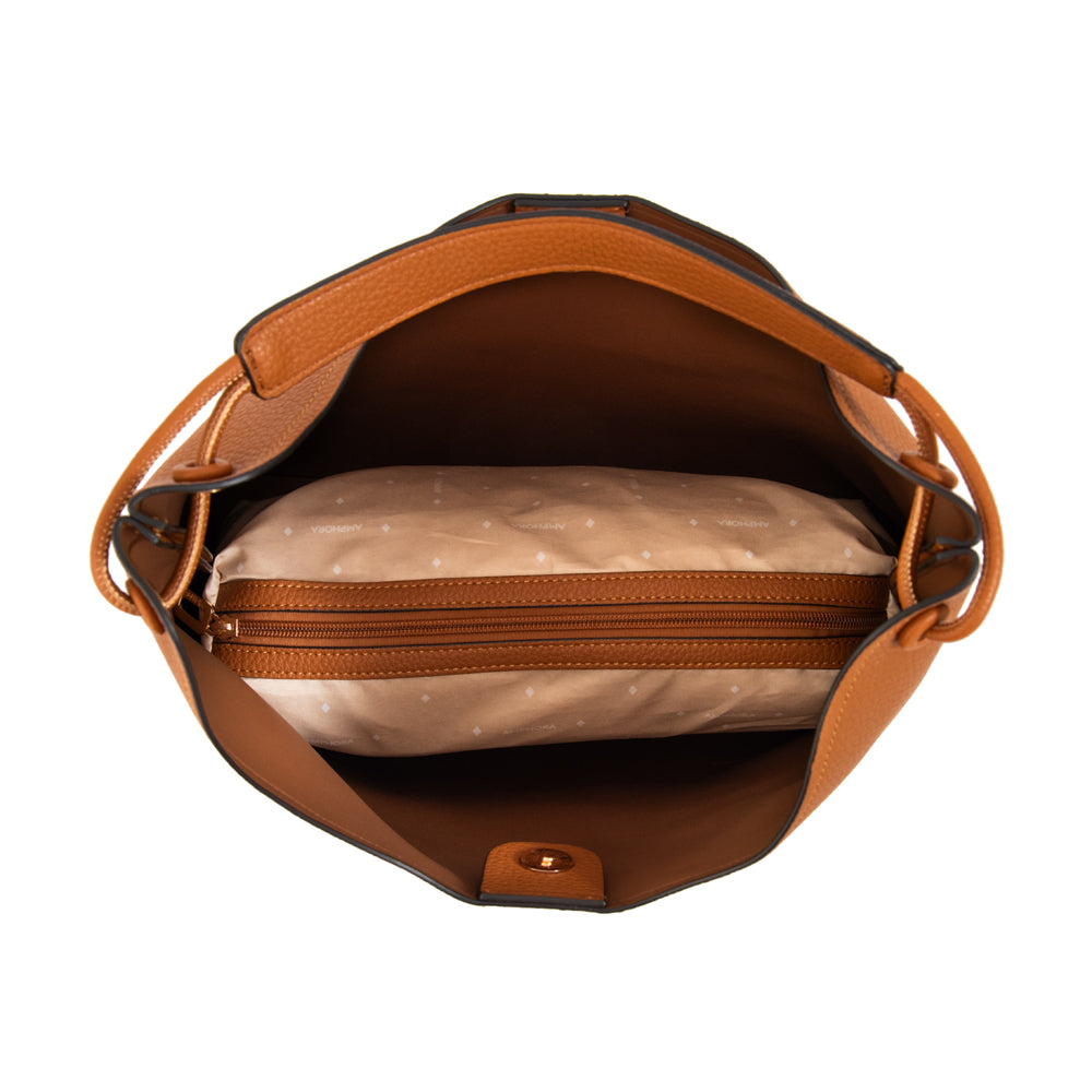 CARTERA CORTE RECTO MAIDA CAMEL