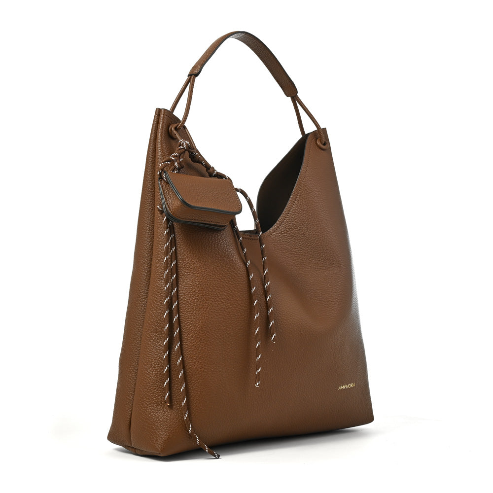 CARTERA CORTE RECTO MAIDA MARRÓN