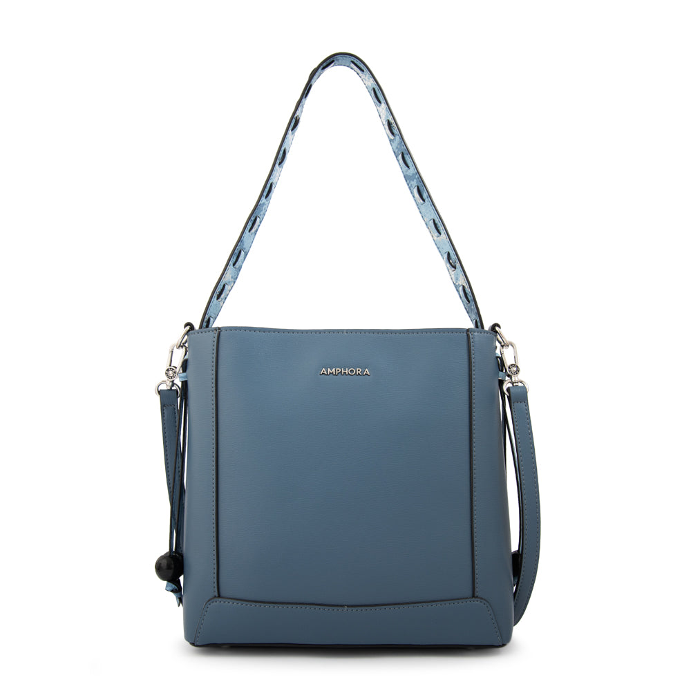 CARTERA CORTE RECTO EDITH AZUL