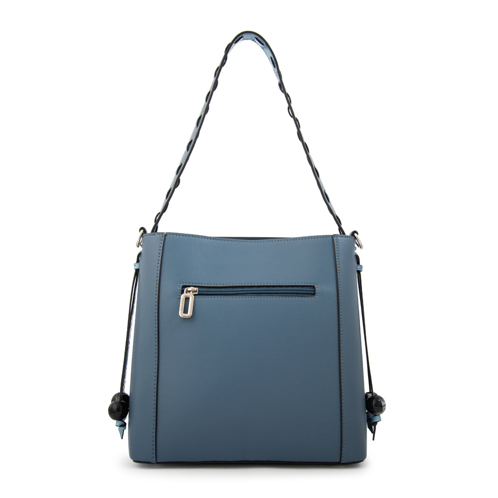 CARTERA CORTE RECTO EDITH AZUL