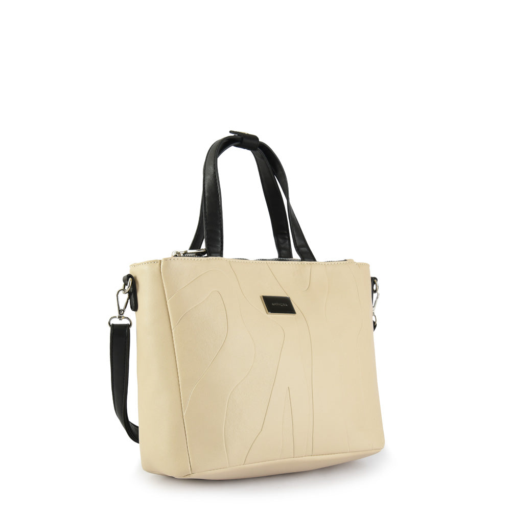 CARTERA TRES DIVISIONES BENOIT BEIGE