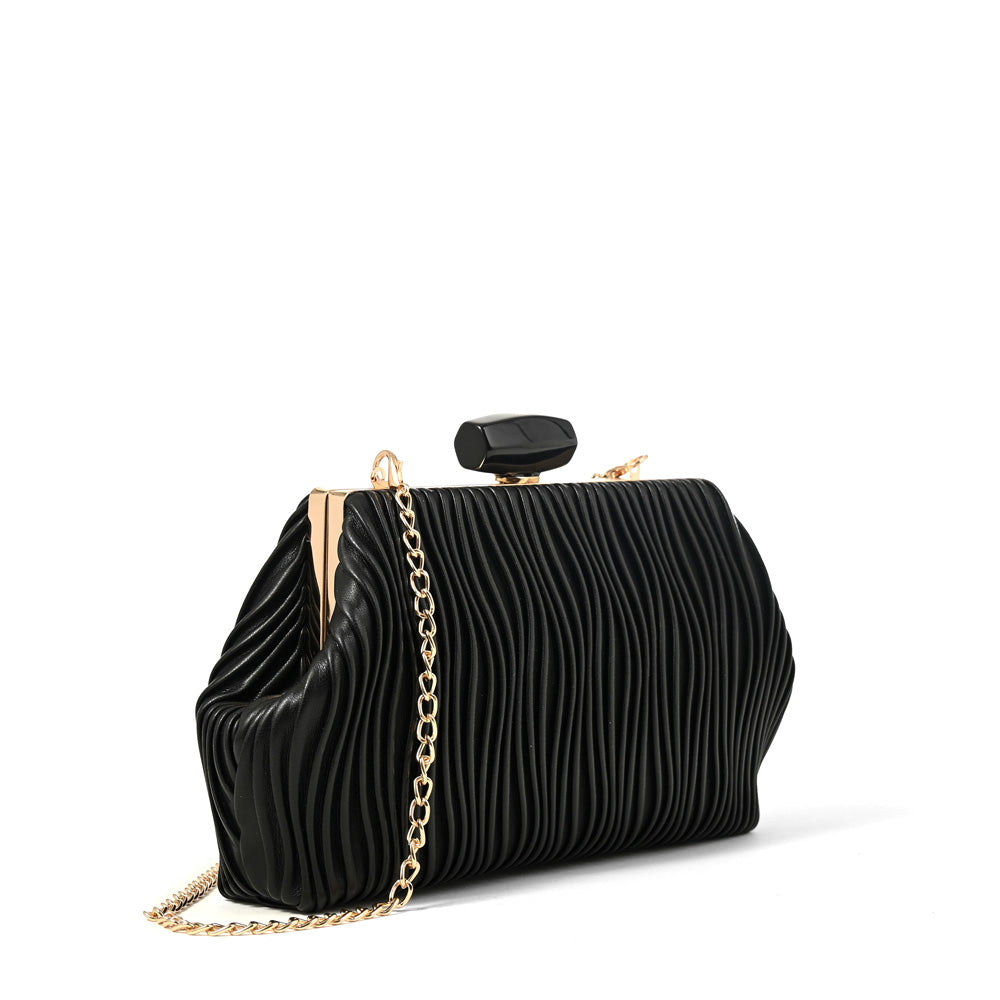 CARTERA FIESTA PERLA NEGRO