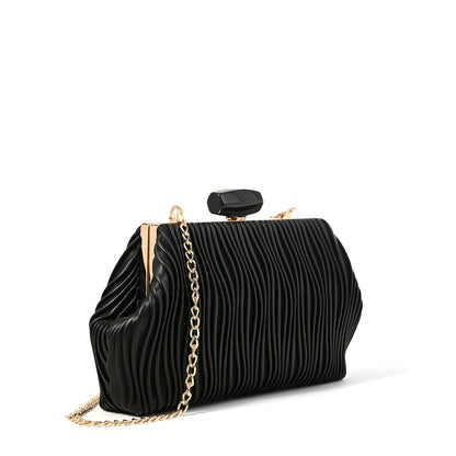 CARTERA FIESTA PERLA NEGRO