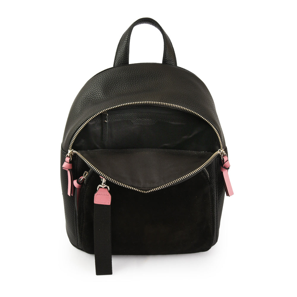 MOCHILA CUERO NILE NEGRO