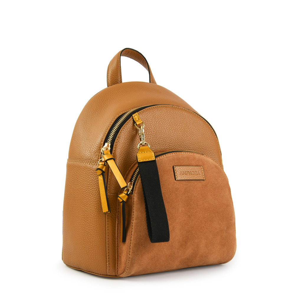 MOCHILA CUERO NILE CAMEL