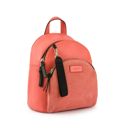 MOCHILA CUERO NILE CORAL