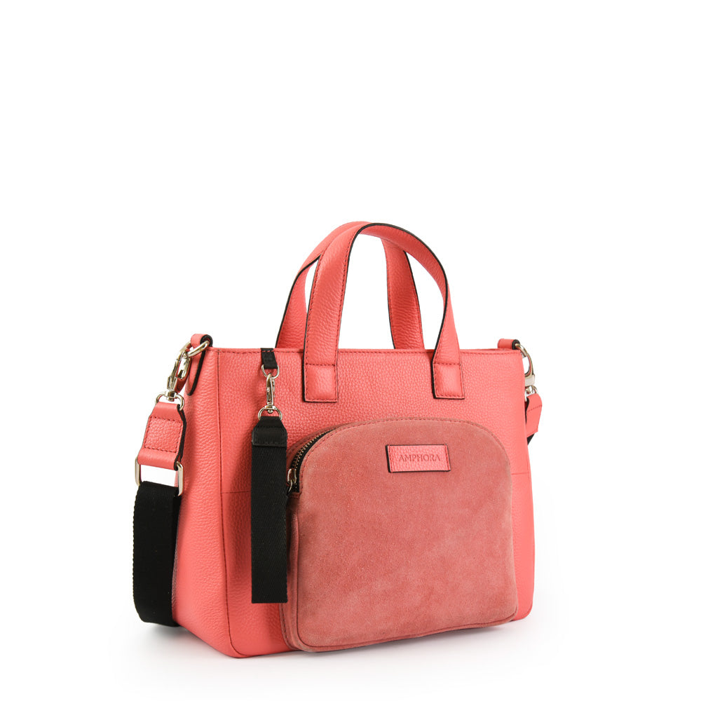 CARTERA CUERO NILE CORAL