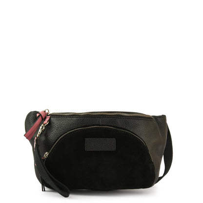 RIÑONERA CUERO NILE NEGRO