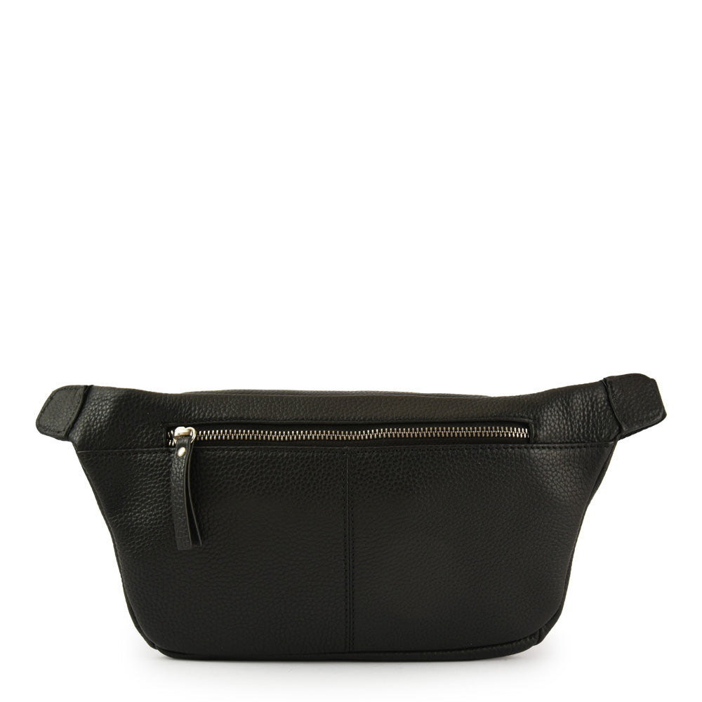 RIÑONERA CUERO NILE NEGRO