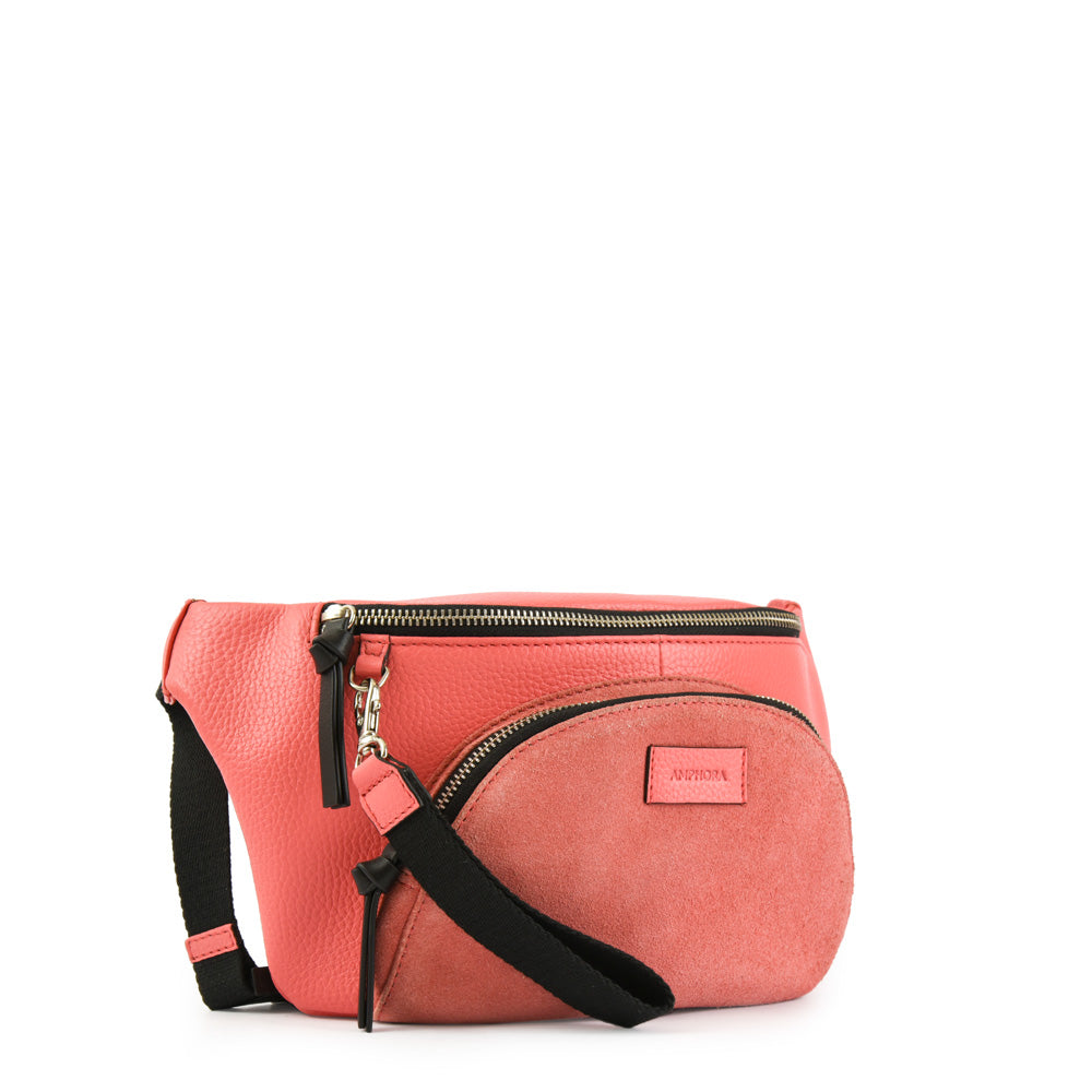 RIÑONERA CUERO NILE CORAL