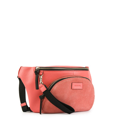 RIÑONERA CUERO NILE CORAL