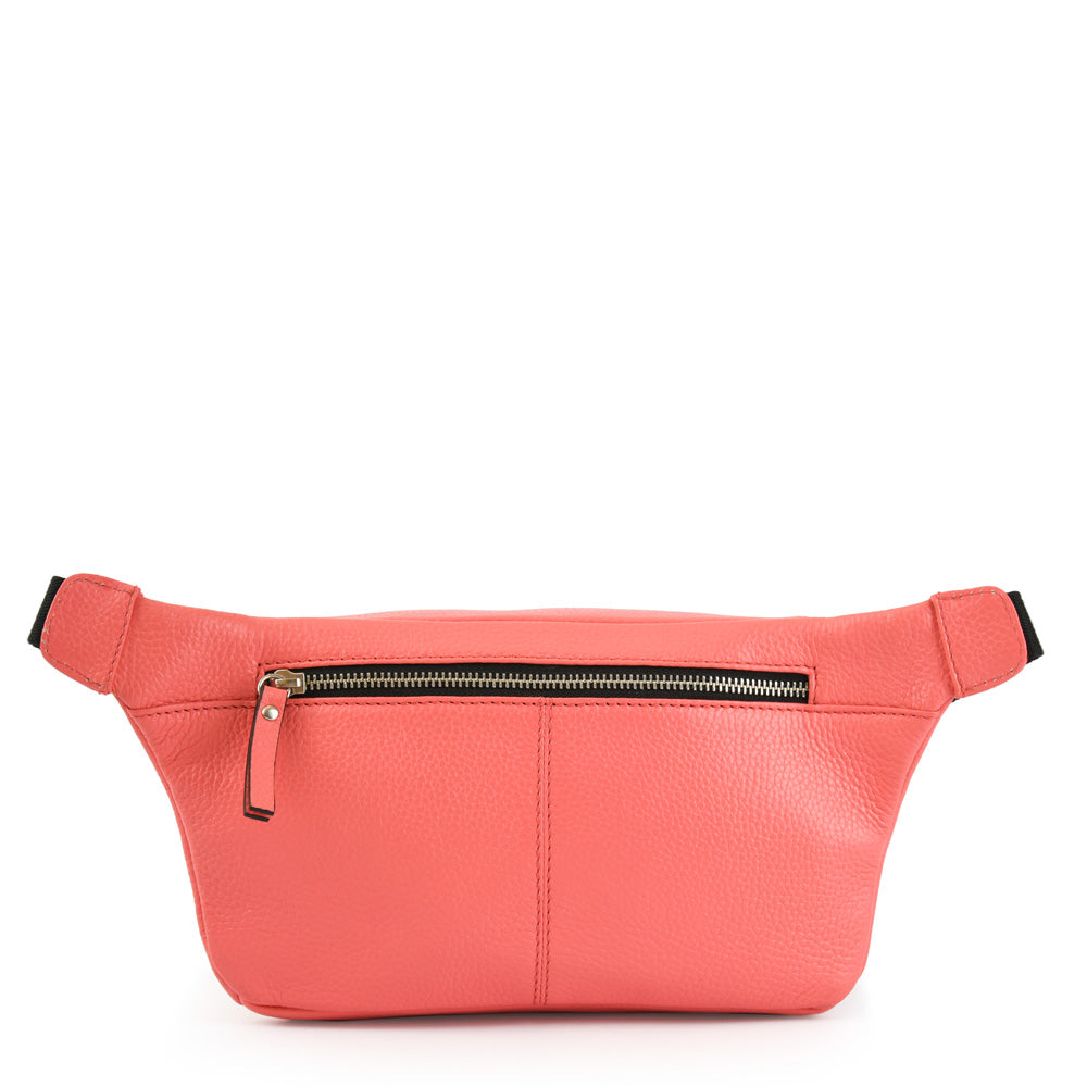 RIÑONERA CUERO NILE CORAL