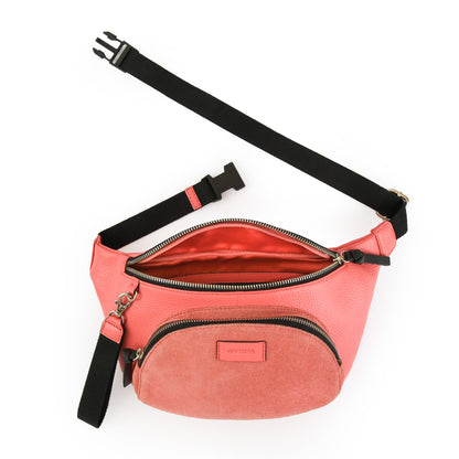 RIÑONERA CUERO NILE CORAL