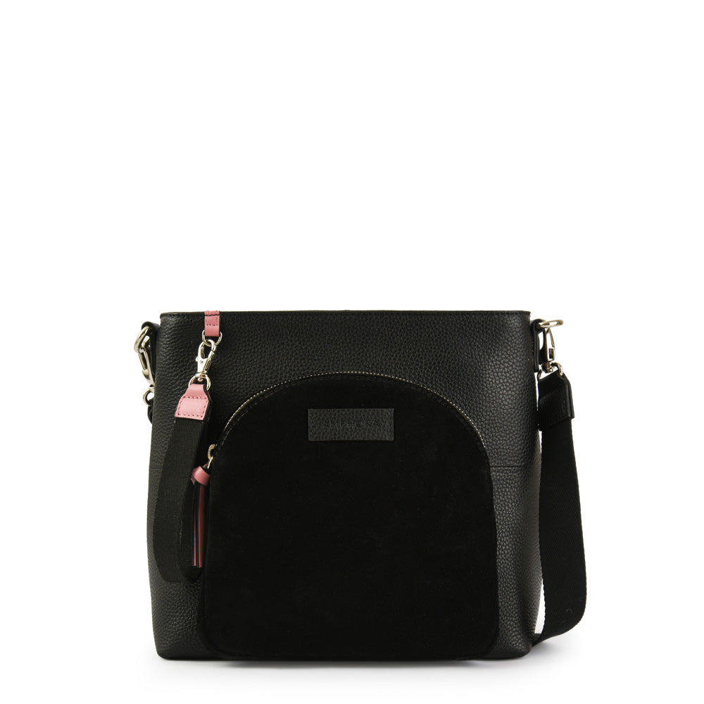 BANDOLERA CUERO NILE NEGRO