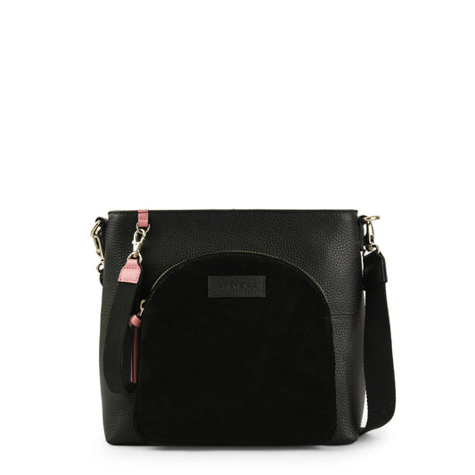 BANDOLERA CUERO NILE NEGRO