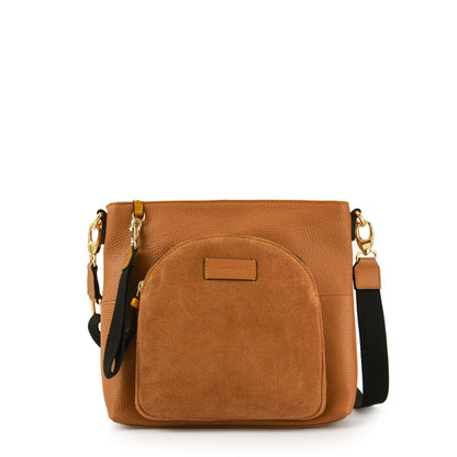 BANDOLERA CUERO NILE CAMEL