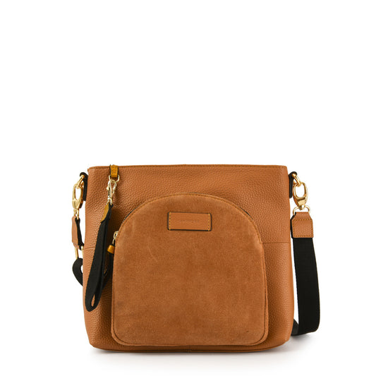 BANDOLERA CUERO NILE CAMEL