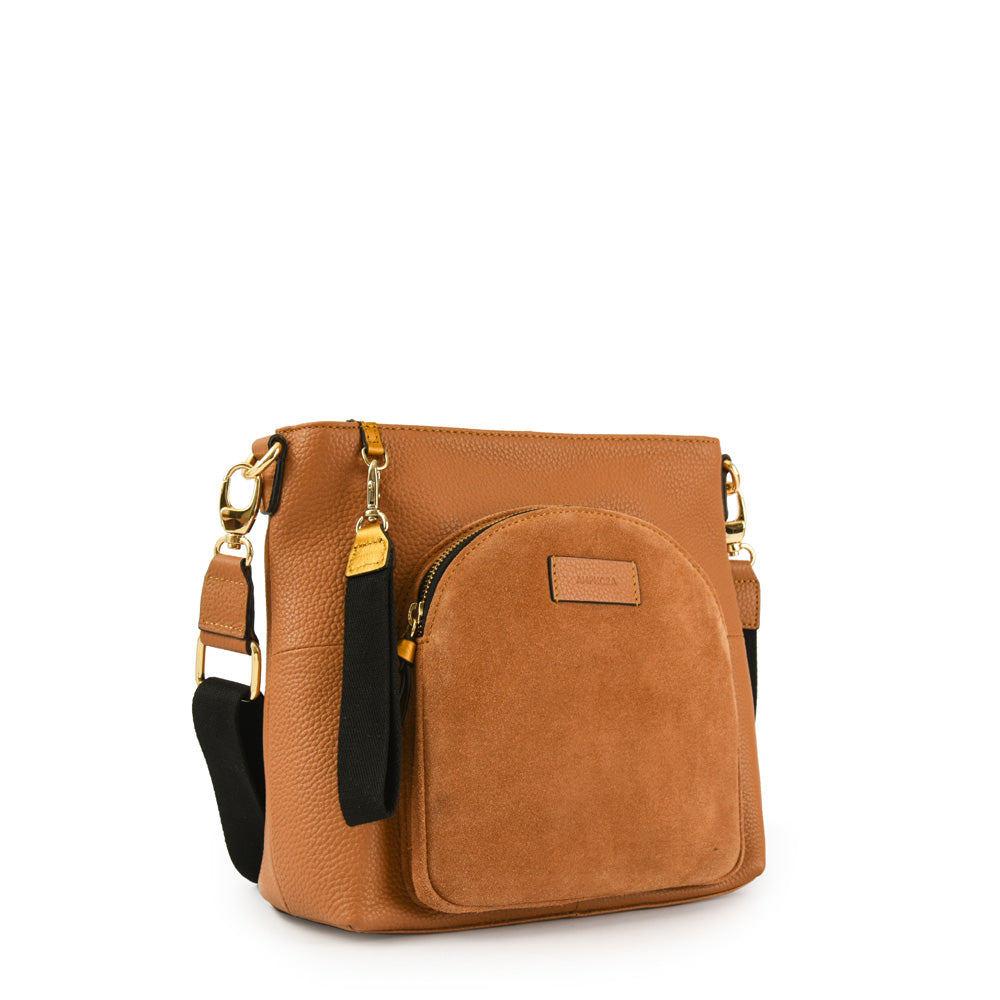 BANDOLERA CUERO NILE CAMEL