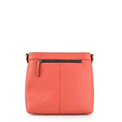 BANDOLERA CUERO NILE CORAL