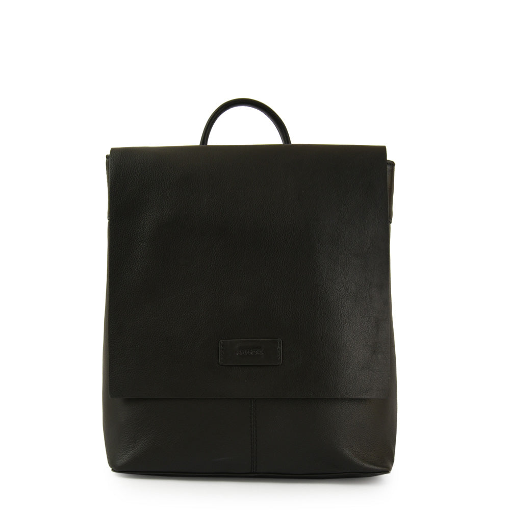 MOCHILA CUERO PARANA NEGRO