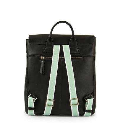 MOCHILA CUERO PARANA NEGRO