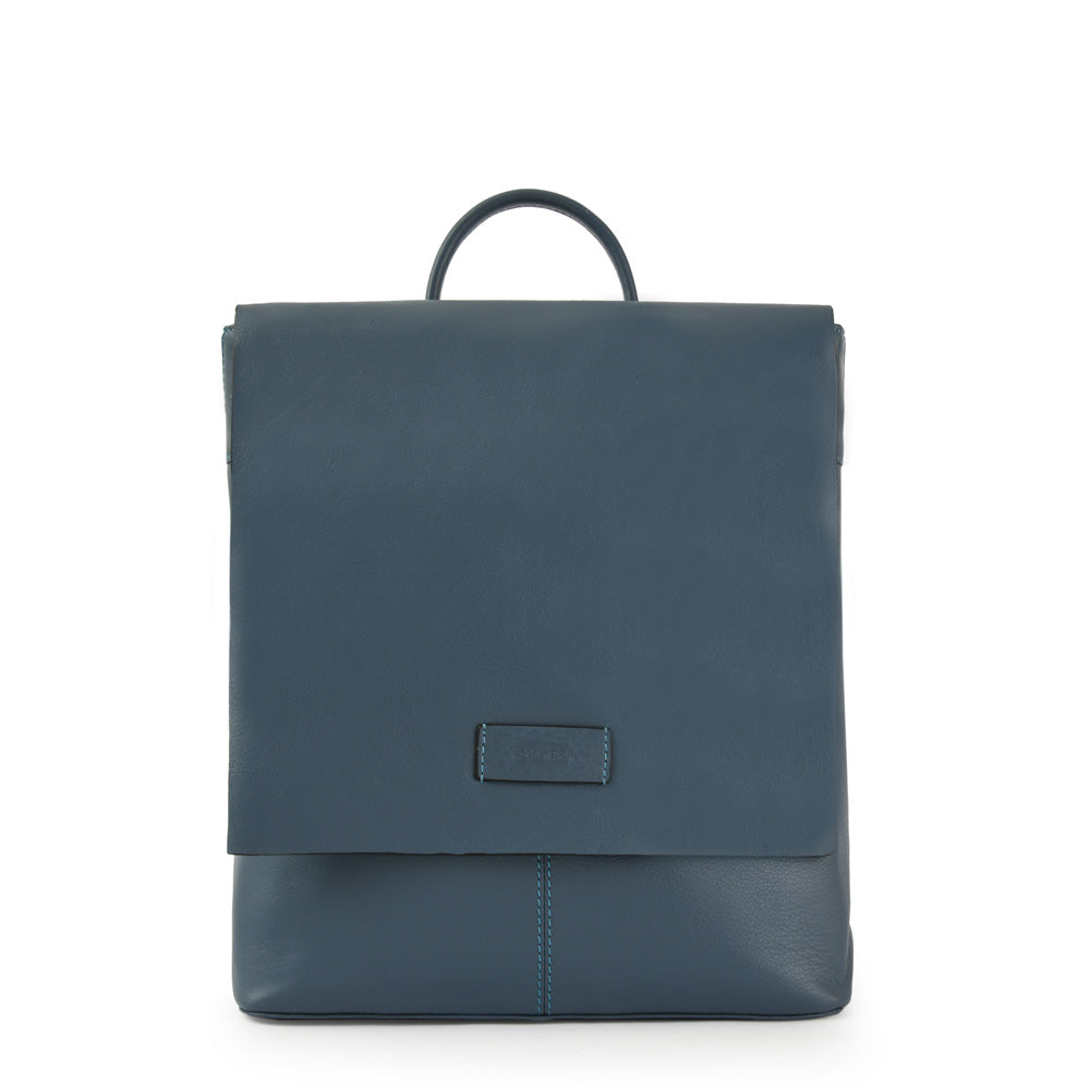 MOCHILA CUERO PARANA CELESTE